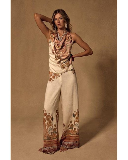 Lulus Brown Bahari Boho Print Two-Piece Jumpsuit