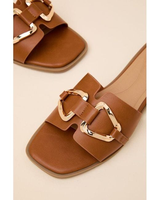 Lulus Natural Barrett Slide Sandals