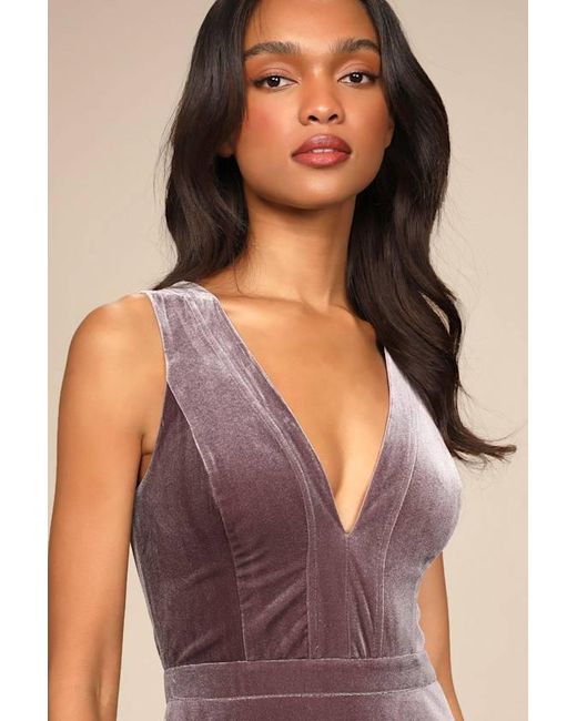 Lulus Multicolor Beautiful Night Velvet Sleeveless Maxi Dress