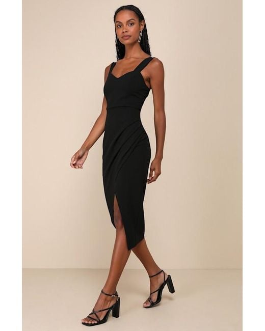 Lulus Natural Always Beautiful Sleeveless Tulip Midi Dress