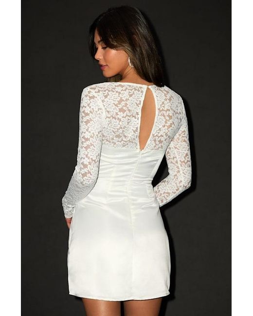 long lace wrap dress Scuba & Lace Wrap Maxi Dress - Black main image 0