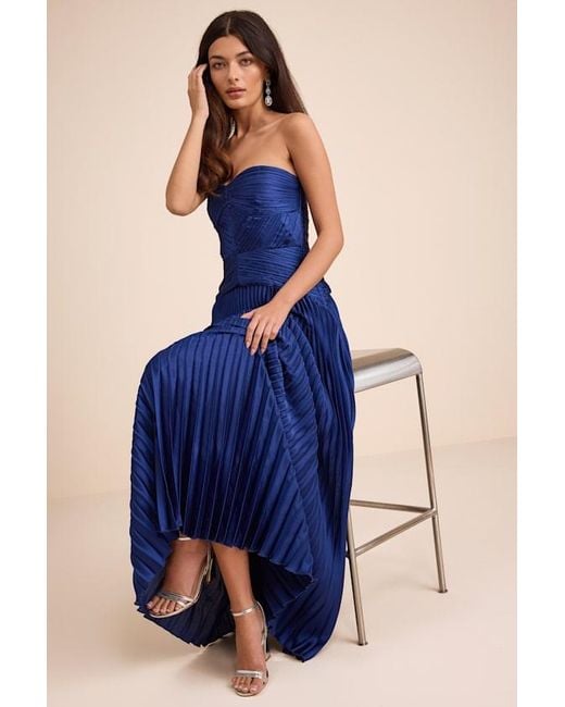 drop waist blue dress Blue Drop Waist Short Dress main image 1