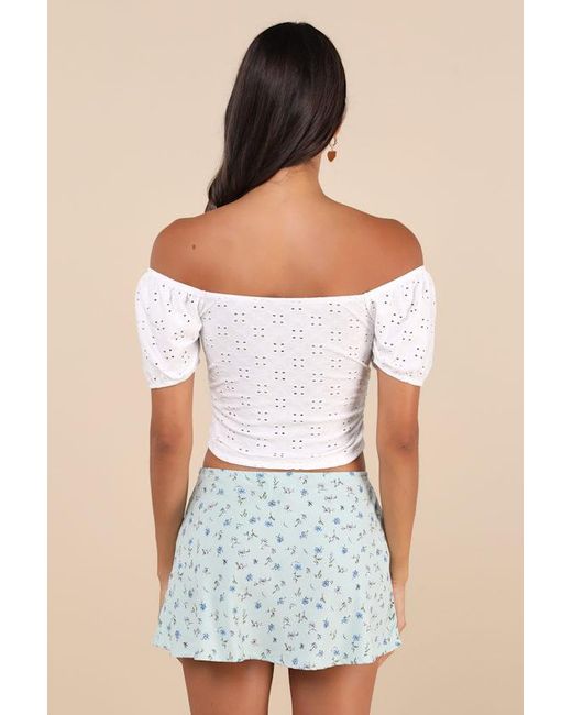 Motel Blue Mckenna Floral Low-Rise Micro Mini Skirt