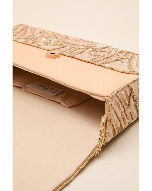 Lulus Natural Adorable Update Beaded Sequin Crossbody Bag