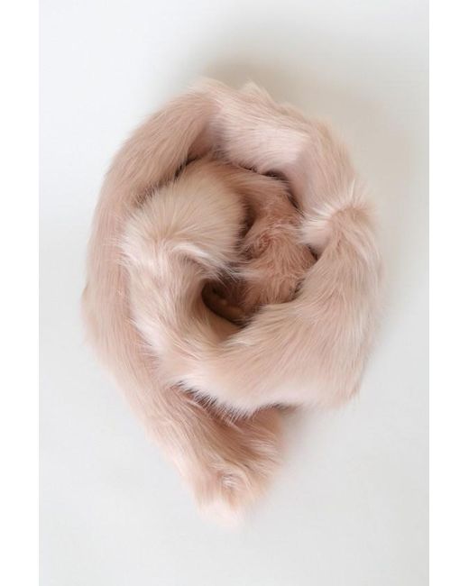 Lulus Multicolor Demure And Dreamy Faux Fur Stole