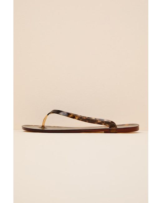 Lulus Brown Nattali Tortoise Jelly Flip Flops