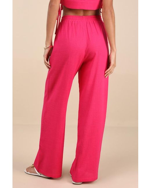 Lulus Pink Irida Drawstring Pants