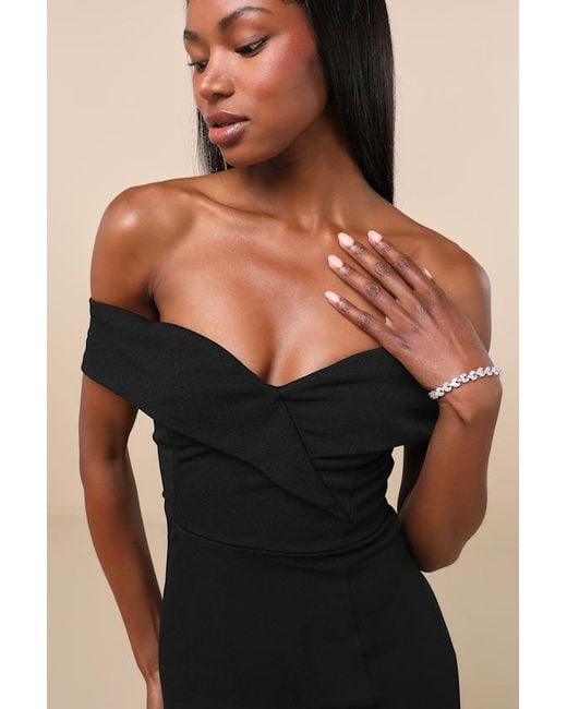 song of love off the shoulder maxi dress Navy Blue Off-the-Shoulder Maxi Dress | Womens | X-Small | 100% Polyester
