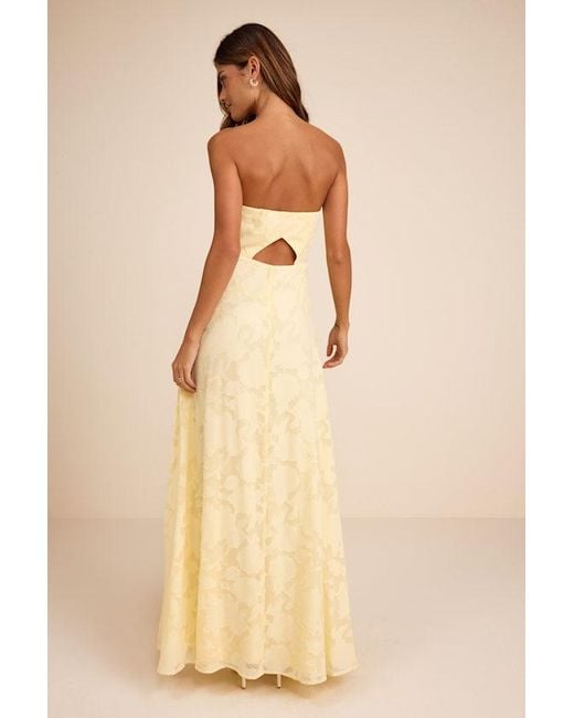 Lulus Natural Garden Of Romance Burnout Maxi Dress