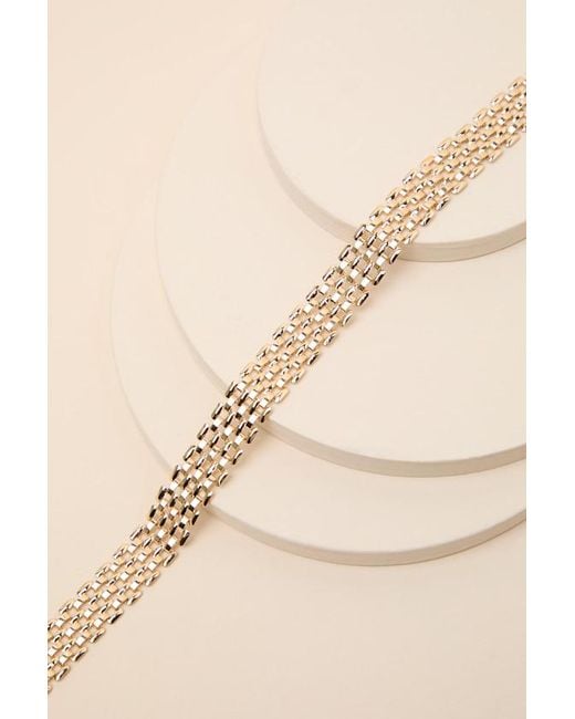 Lulus Brown Briley Panther Link Choker Necklace