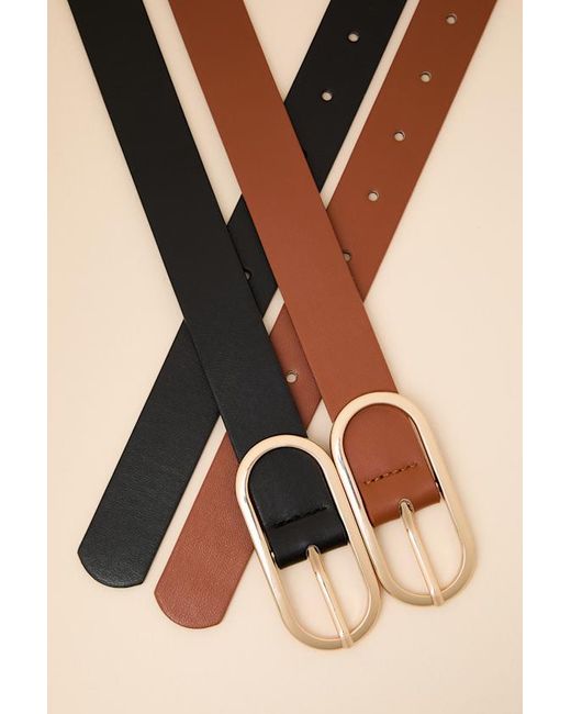Lulus Brown Buena Vista And Two-Piece Belt Set