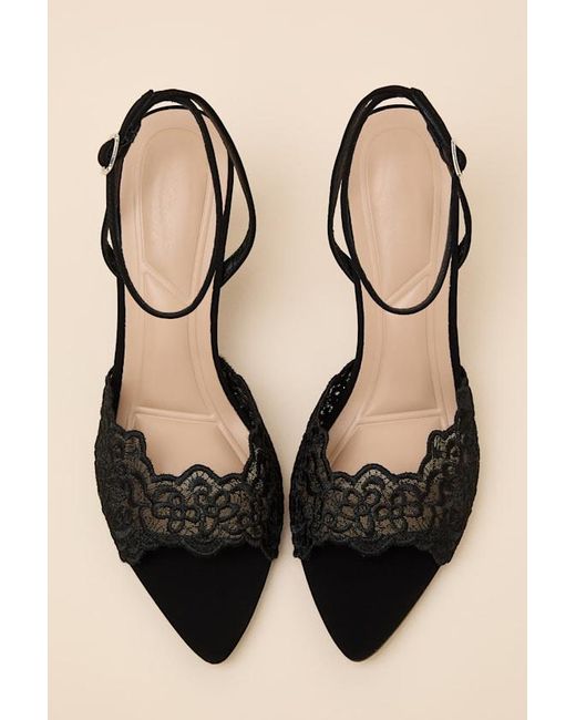 Lulus Natural Regatta Lace Ankle Strap High Heel Sandals