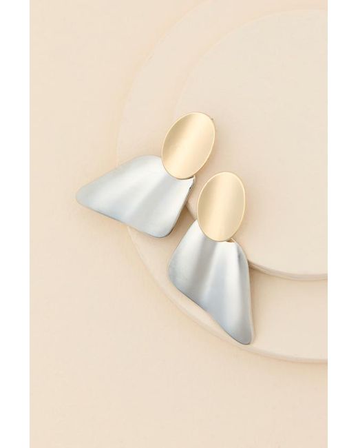 Lulus Natural Denaya Statement Earrings
