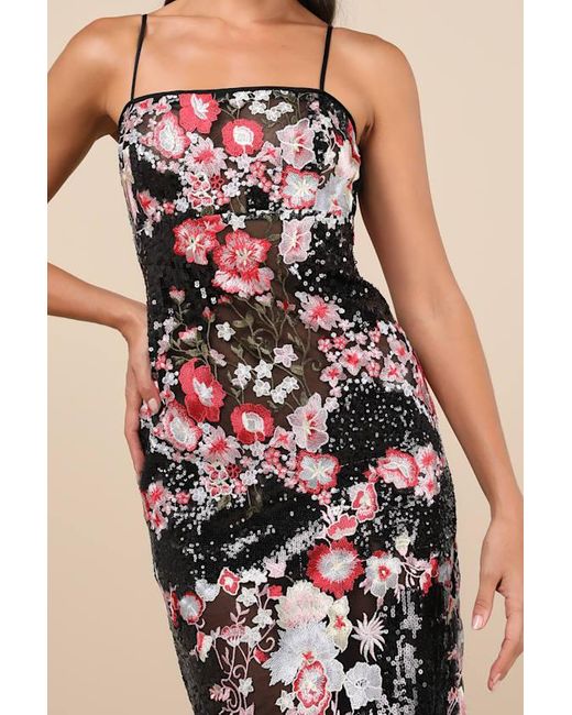 Sheer Floral Embroidered Midi Dress Maxi Dress Sheer Floral Midi Dress Maxi  Dress With Sheer Floral