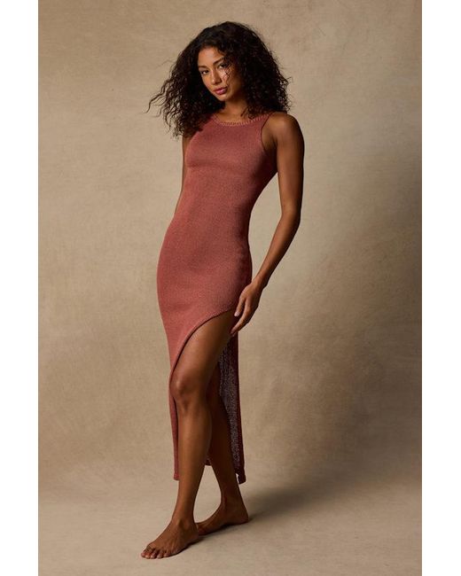 Lulus Natural Calva Rusty Rose Backless Maxi Swim Cover-Up