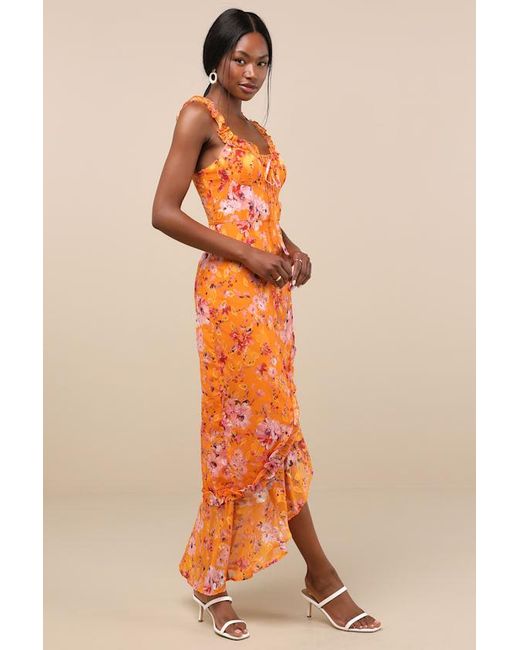 lulus orange dress Angelle'sLife on LTK