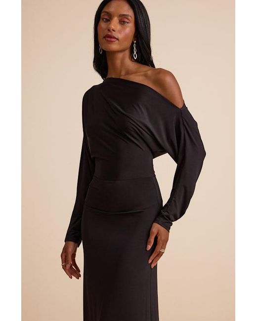 draped jersey dresses PARIS GEORGIA | Women's | Draped Jersey Dress | OXBLOOD Dress COCKTAIL