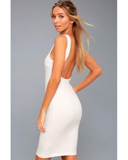 Lulus Gray Like A Lady Backless Midi Dress