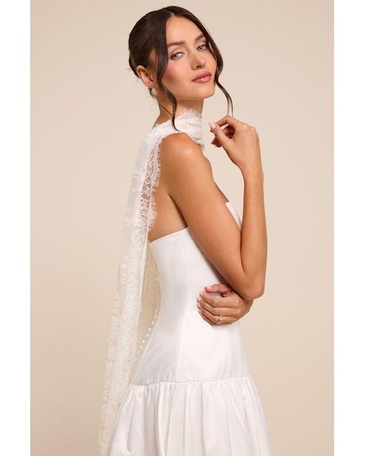 Lulus Natural Ivette Lace Scarf
