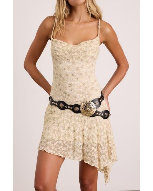Lulus Natural Winx Studded Concho Belt