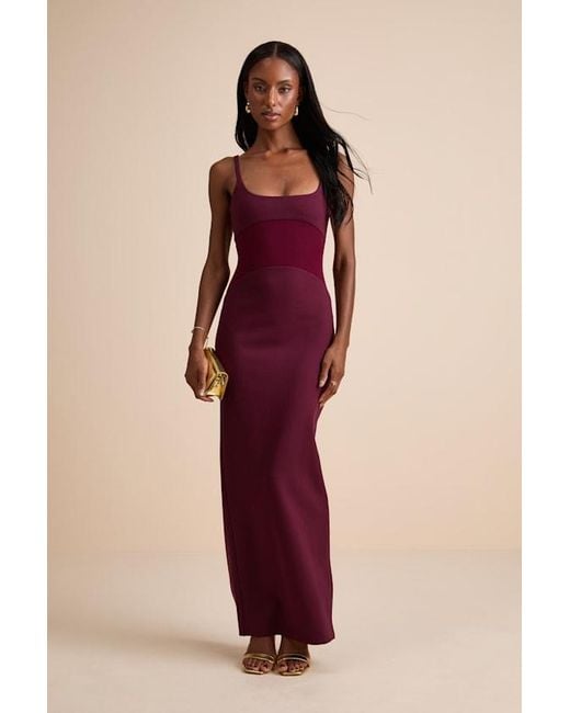 Lulus Lasandra Plum Sleeveless Column Maxi Dress in Purple | Lyst