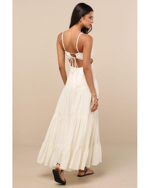sachin and babi light blue dress Ivory Drop Waist Dress