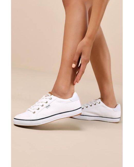 Keds Blue Center Iii And Canvas Lace-Up Sneakers