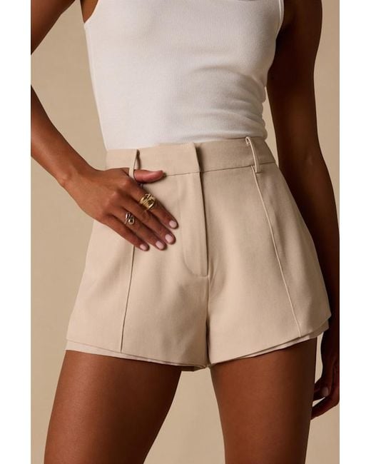 Lulus Natural Deney High-Rise Shorts