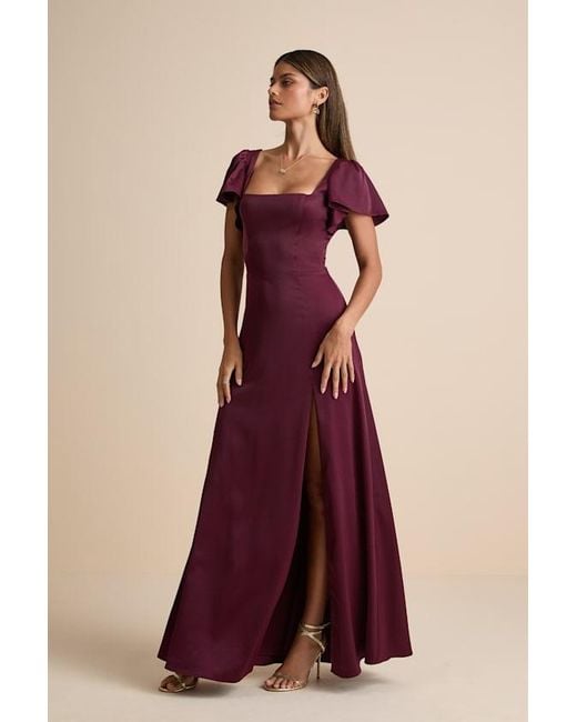 off the shoulder sheer maxi dress if by sea Milla Women's Sheer Sleeves Maxi Tulle Dress