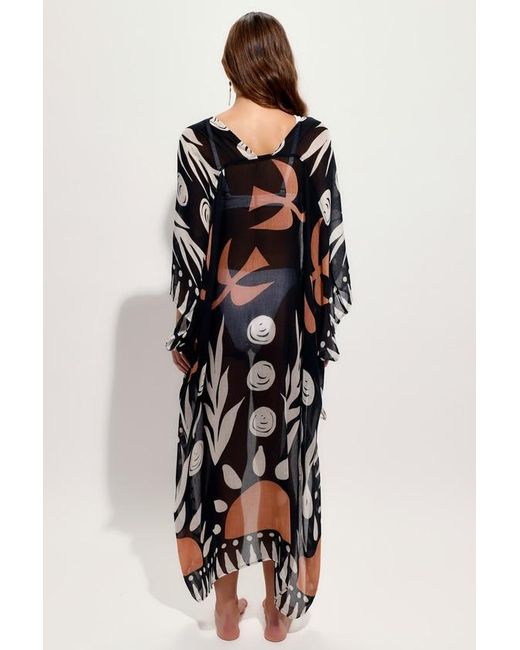 Lulus Multicolor Getaway Aura And Abstract Print Swim Cover-Up