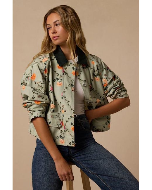 Lulus Natural Corbin Floral Jacket