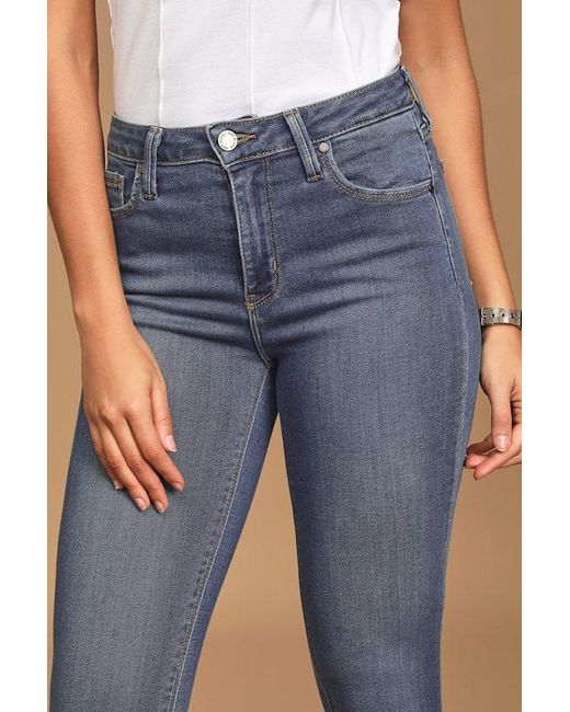 Just Black Blue Aralia Medium Wash High-Rise Skinny Jeans