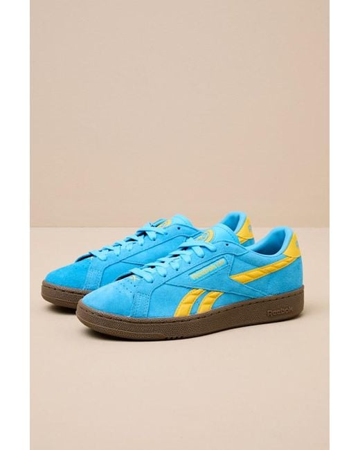 Reebok Blue Club C Grounds Uk Future And Suede Leather Sneakers
