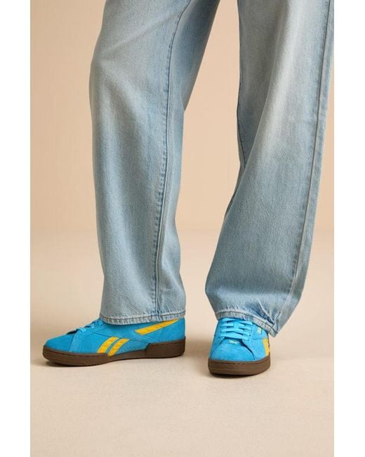 Reebok Blue Club C Grounds Uk Future And Suede Leather Sneakers