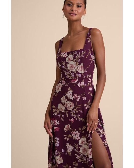 Lulus Pink Remarkable Arrival Floral Sleeveless Maxi Dress