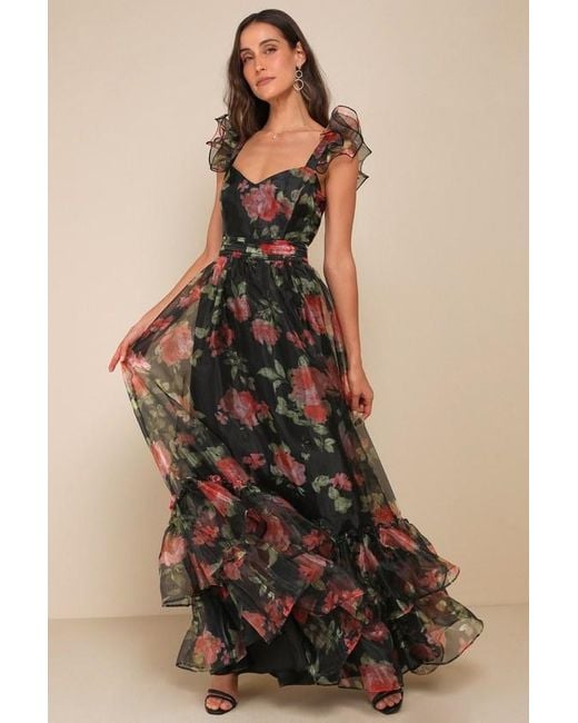 princess polly baby blue dress Lulus - Luisa Floral Bustier Cocktail Dress – On Sale Now with Up to 45%  Off main image 1