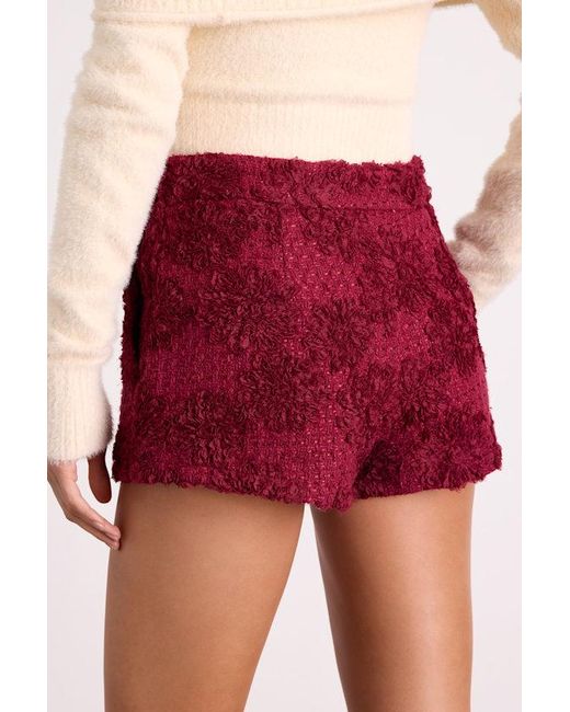 Lulus Mulvaney Tweed Textured Micro Shorts