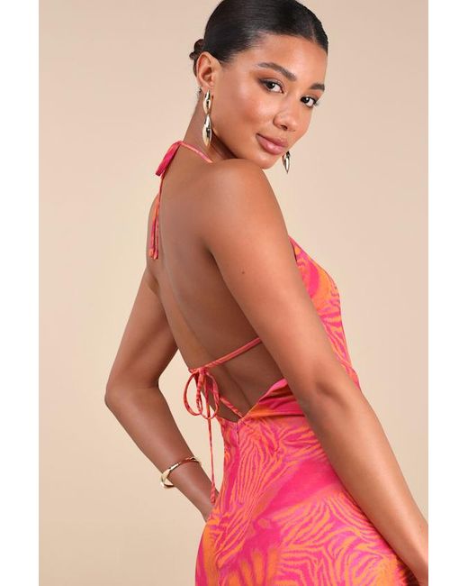 backless bridesmaid dresses uk Virginia Beach Backless Maxi Dress Blue Zebra main image 1