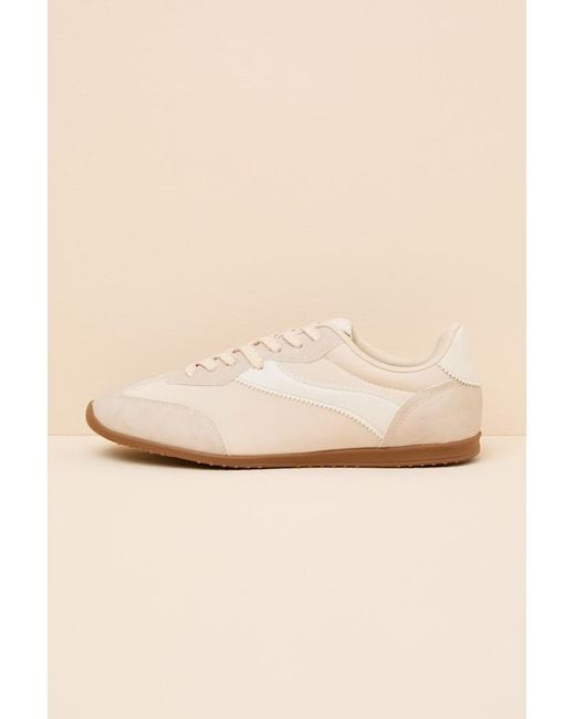 Dolce Vita Natural Sloane Off Lace-Up Sneakers