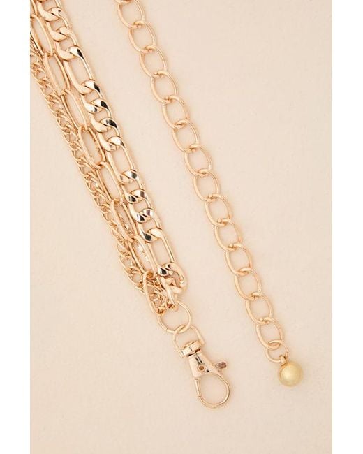 Lulus Natural Zelena Layered Chain Belt