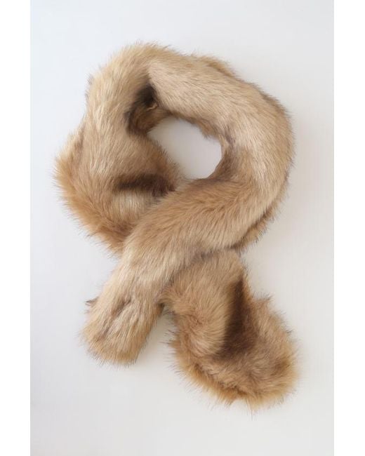 Lulus Natural Always Posh Faux Fur Stole