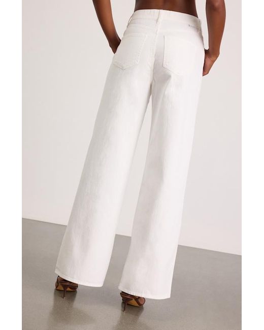 Daze Denim Natural Wanderer Split Hem Wide-Leg Jeans