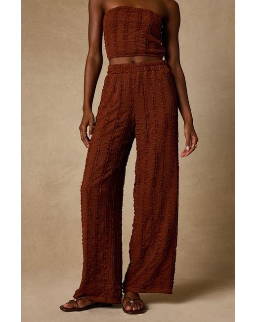 Lulus Brown Shayne Textured Two-Piece Jumpsuit