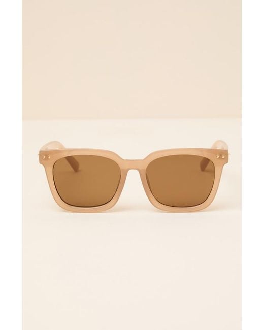Lulus Black Navine Square Sunglasses