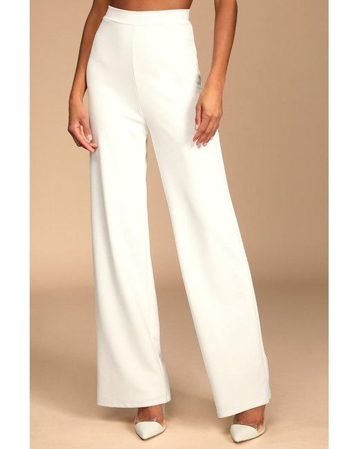 Lulus Natural Only Tonight Two-Piece Wide-Leg Jumpsuit