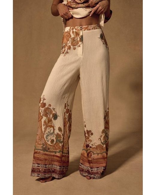 Lulus Brown Bahari Boho Print Two-Piece Jumpsuit