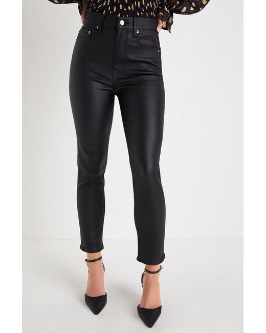 Daze Denim Black Daily Driver Coated High-Rise Skinny Jeans