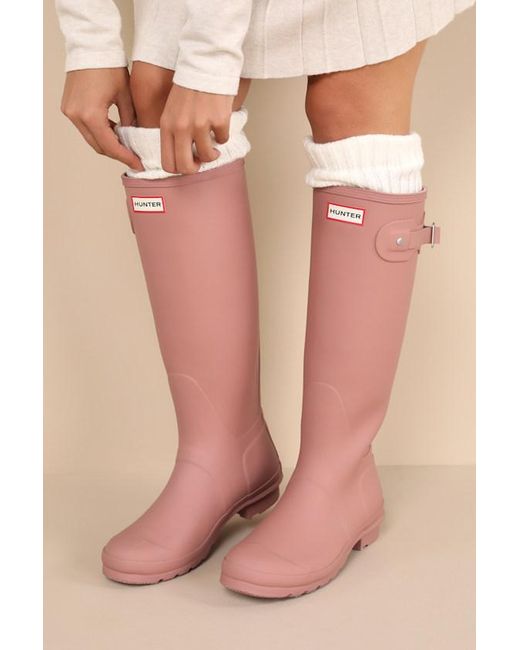 Tall pink rain boots discount
