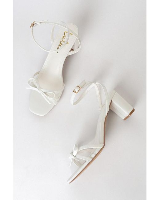 Lulus Green Rezzy Bow Ankle Strap High Heel Sandals