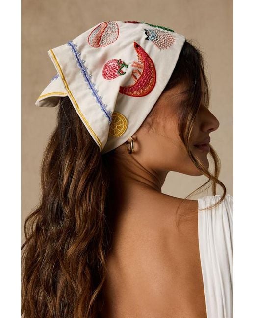 Lulus Brown Hampton Drive Multi Beaded Head Scarf
